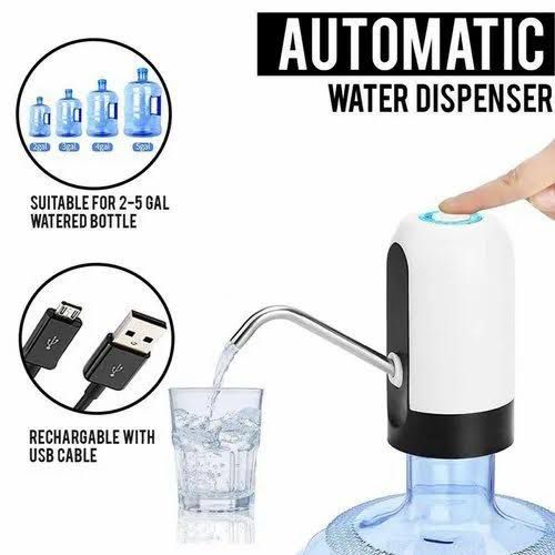 Portable Electric Water Bottle Pump – USB Rechargeable Drinking Water Dispenser for Home, Office & Travel