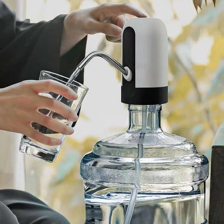 Portable Electric Water Bottle Pump – USB Rechargeable Drinking Water Dispenser for Home, Office & Travel
