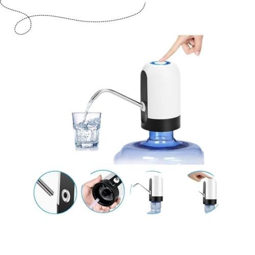 Portable Electric Water Bottle Pump – USB Rechargeable Drinking Water Dispenser for Home, Office & Travel