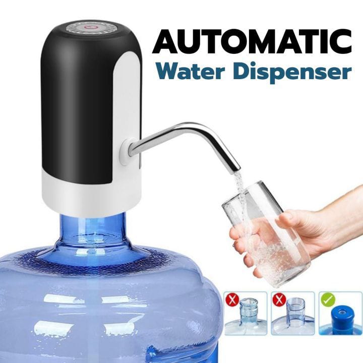 Portable Electric Water Bottle Pump – USB Rechargeable Drinking Water Dispenser for Home, Office & Travel
