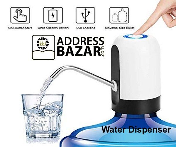 Portable Electric Water Bottle Pump – USB Rechargeable Drinking Water Dispenser for Home, Office & Travel