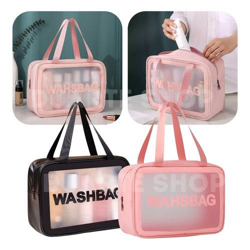 3 Pcs Washbag for Cosmetics | Travel Makeup Bag Set | Portable, Water-Resistant & Durable Toiletry Pouch Set