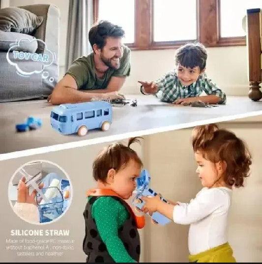 School Bus Water Bottle for Kids | Leak-Proof, BPA-Free, Portable & Fun Design | Perfect for School & Travel