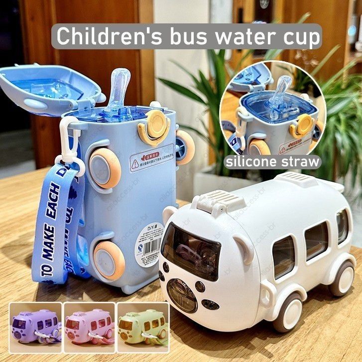 School Bus Water Bottle for Kids | Leak-Proof, BPA-Free, Portable & Fun Design | Perfect for School & Travel