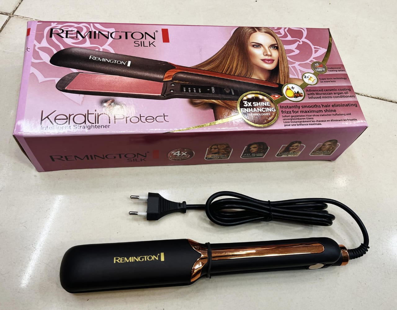 Remington Keratin Protect Hair Straightener | Anti-Frizz Hair Styler | Smooth, Shiny & Salon-Quality Hair
