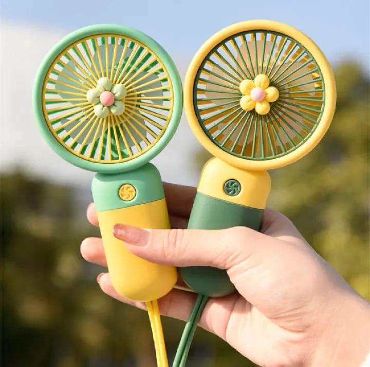 *Portable Flower Fan USB Charge Small