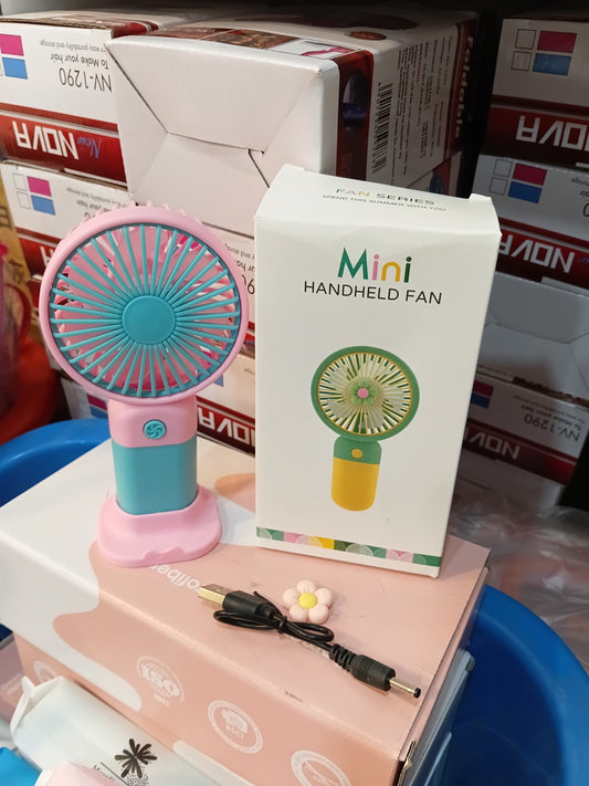 *Portable Flower Fan USB Charge Small
