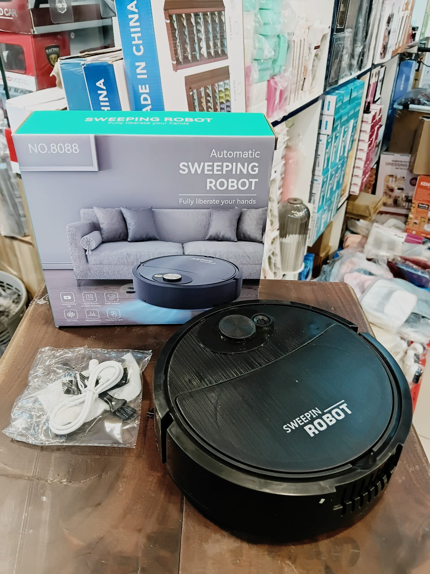 🤖 Robot Sweeping &amp; Auto Cleaning Mop – Smart Cleaning, Zero Effort