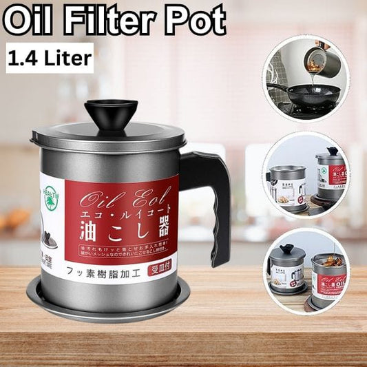 1.4L Oil Pot – Leak-Proof, Food-Grade Kitchen Oil Container | With Box / Without Box