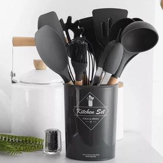 12 Pcs Silicone Kitchenware Set | Heat Resistant Cooking Tools | Non-Stick Kitchen Utensils for Home & Professional Use