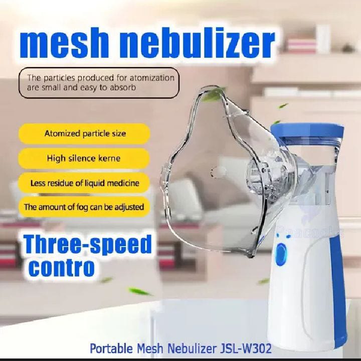 Portable Mini Mesh Nebulizer Machine for Adults & Kids | Ultra Quiet Rechargeable Handheld Inhaler for Asthma, Cough, Allergy & Breathing Treatment