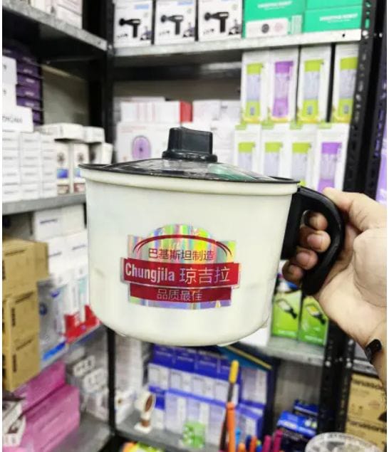 Non Stick Multi Cooker Electric Kettle 3 in 1 – Multifunction Cooking Pot for Noodles, Egg Boiler, Food Warmer, Mini Rice & Soup Cooker with Concealed Heating Base