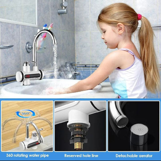 Instant Electric Hot Water Tap 220V | Fast Heating Faucet for Kitchen & Bathroom