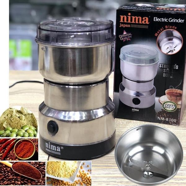 “300W RAF Electric Coffee & Masala Grinder – Stainless Steel, Multi-Purpose Spice & Coffee Powder Maker”