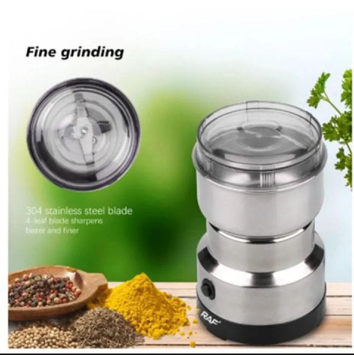 “300W RAF Electric Coffee & Masala Grinder – Stainless Steel, Multi-Purpose Spice & Coffee Powder Maker”