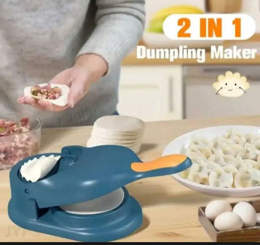2 in 1 Dumpling Maker & Samosa Maker | Manual Kitchen Tool for Perfect Shape Samosa, Momos & Dumplings