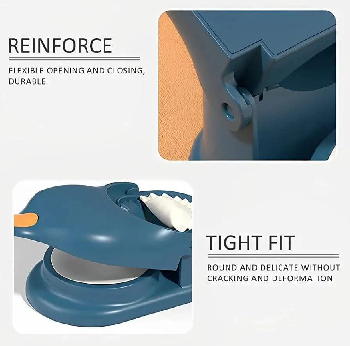 2 in 1 Dumpling Maker & Samosa Maker | Manual Kitchen Tool for Perfect Shape Samosa, Momos & Dumplings